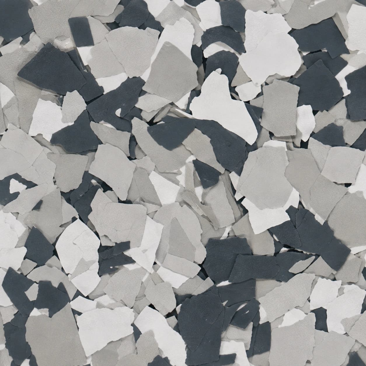 Gravel epoxy flake color